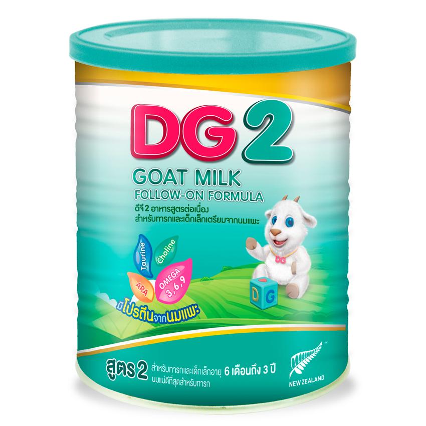 DG-2 ดีจี2 อาหารทารกนมแพะสูตรต่อเนื่อง สำหรับช่วงวัยที่ 2  400 กรัม