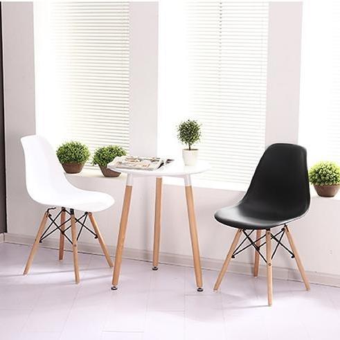 Valley Outdoor And Indoor Black Chair With Wooden Legs