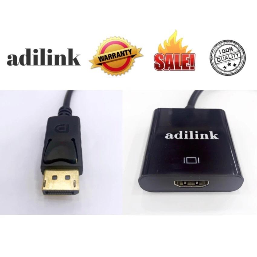 ใหม่ล่าสุด! ของแท้! มีรับประกัน!display Port Dp Male To Hdmi Female Converter For Hdtv Black By Aiphard