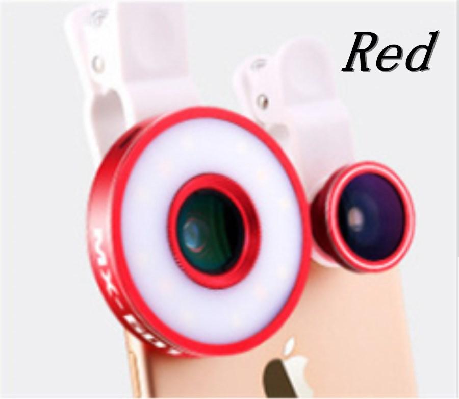6in1 Lens LED Phone Flash lights With Fisheye Lens