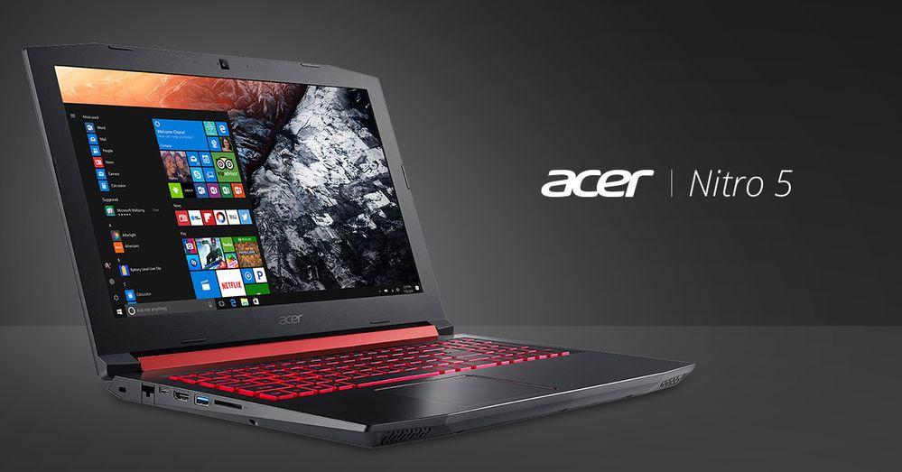 Notebook Acer Nitro AN515-52-58KD/T001 Intel Core i5-8300H 2.3GHz (Black) โน๊ตบุ๊คเกมส์มิ่ง ประกัน 3Y Onsite Service