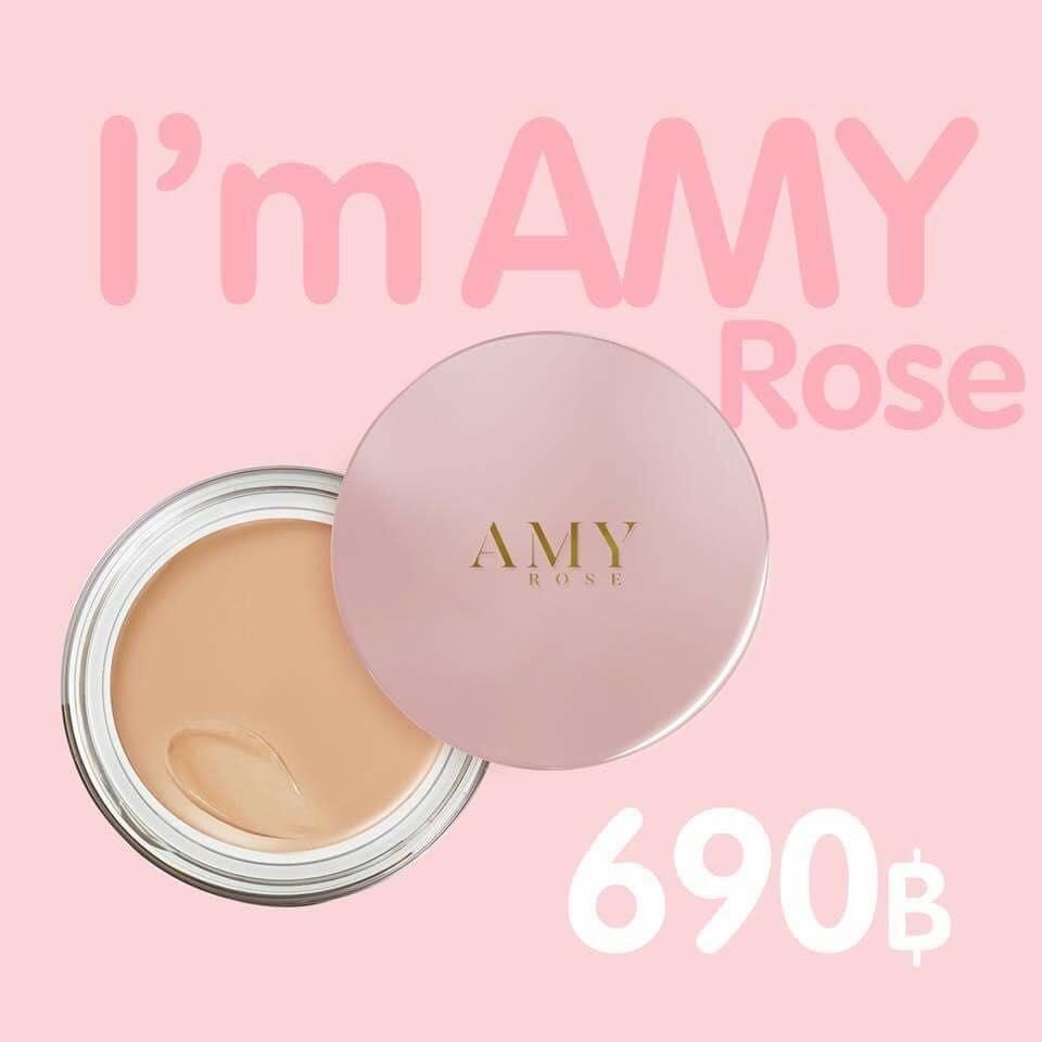 แถมฟรี แปรงแต่งหน้า 1ชิ้นรองพื้นแป้งเอมี่ โรส AMY ROSE (เบอร์ 2 ผิวสองสี) รองพื้นแตกตัวเป็นแป้ง ปกปิดดีเยี่ยม คุมมัน กันน้ำ กันเหงื่อ เนื้อแมท นวัตกรรมใหม่จากเกาหลี่ หน้าเนียนสวย 18 ชม.คุ้มมาก ขายดี!! (ส่งฟรี ของแท้ ไม่บวกเพิ่ม)