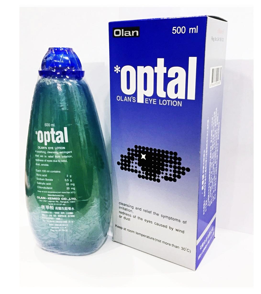 Optal Olan's Eye Lotion น้ำยาล้างตา500ml. 1ขวด