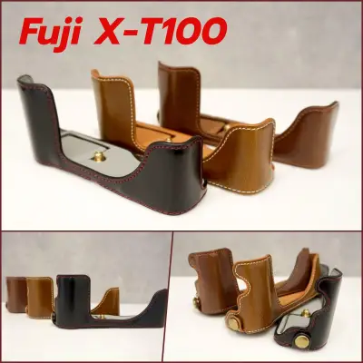 เคสกล้องหนัง ฟูจิ X-T100 Leather Half Case for Fuji XT100