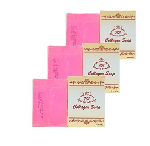 Collagen whitening soap 85 กรัม (3 ก้อน )