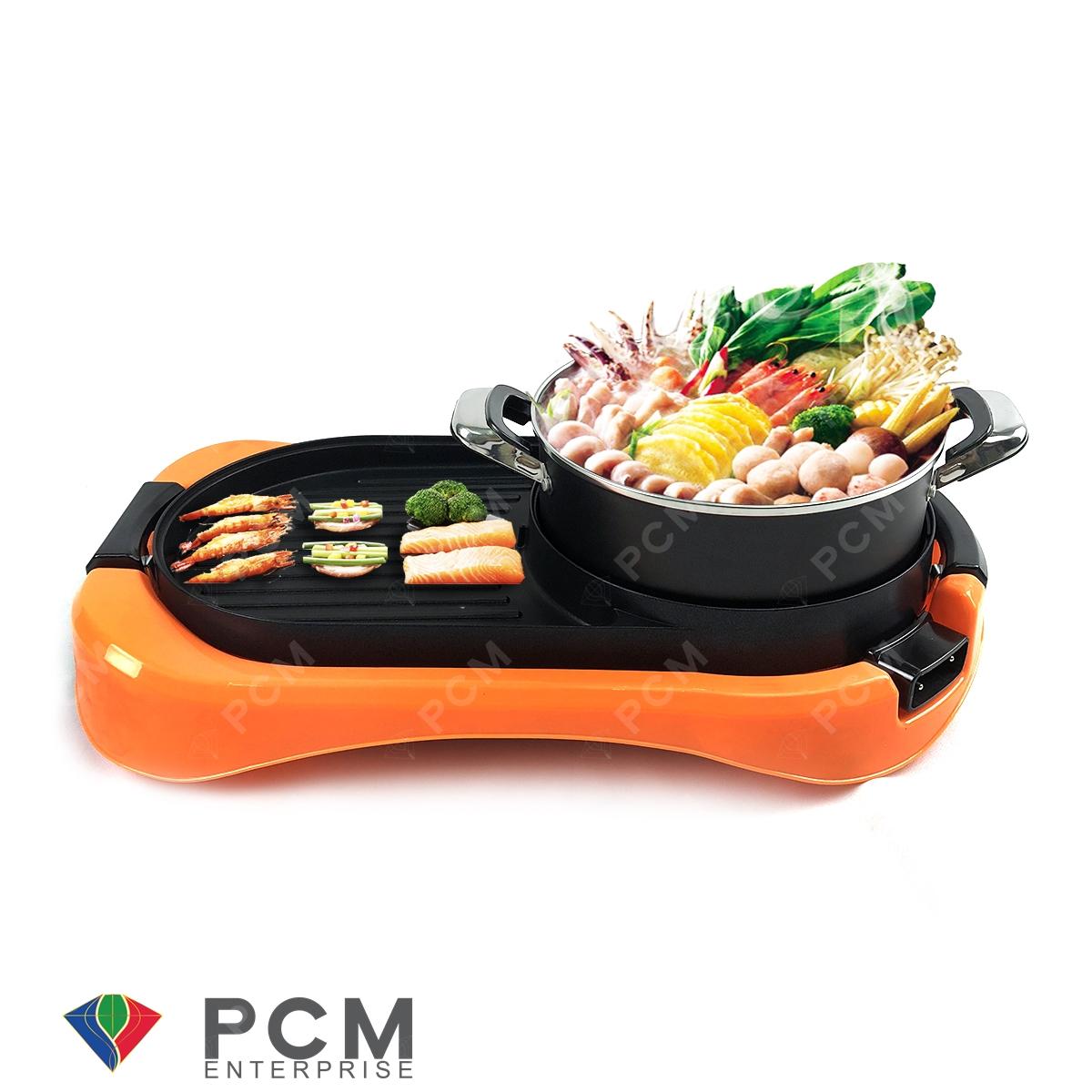 Sonar [PCM] เตาปิ้งย่างบาร์บีคิว พร้อมหม้อสุกี้สแตนเลส 2000 วัตต์ รุ่น SF-M42