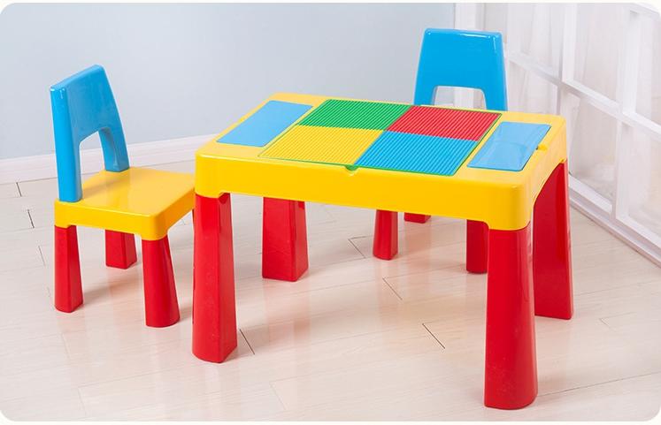 Table Set ชุดโต๊ะเลโก้ โต๊ะ1 เก้าอี้ 2 By Nikko.