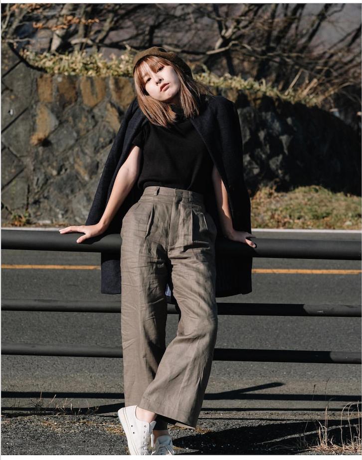 Behers - Wide Leg Pant กางเกงขาบานผ้าลินิน 100