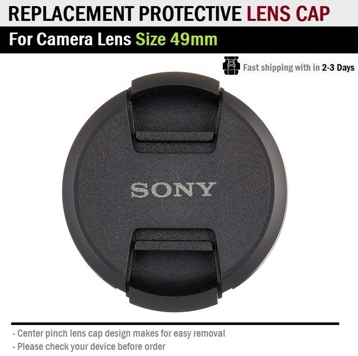 Qbag ฝาปิด หน้าเลนส์ ขนาด 49 mm ฝาปิดหน้าเลนส์ SONY - ฝาปิดเลนส์ Lens Cap For SONY Lenses size 49mm
