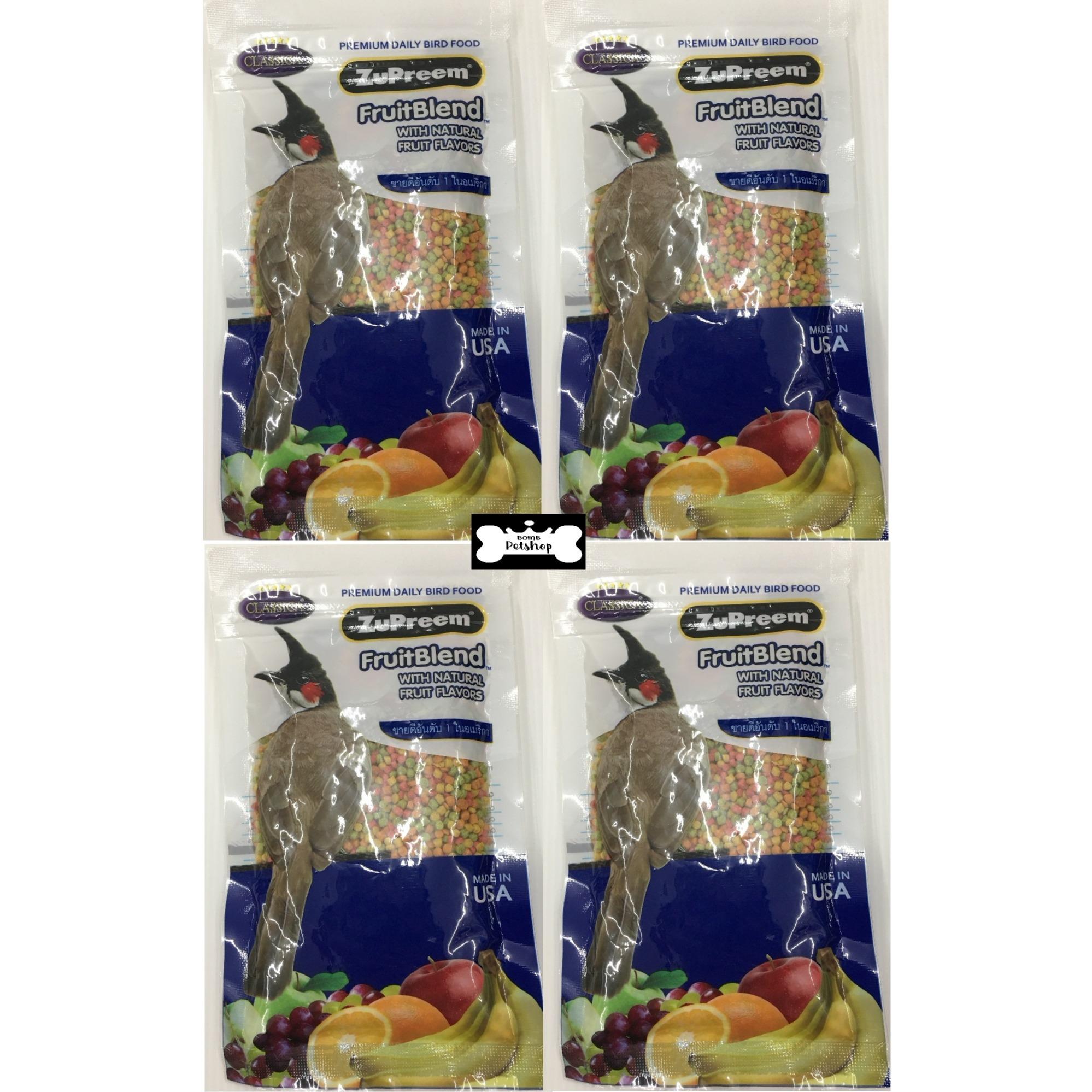 ZuPreem FruitBlend with Natural Fruit Flavors ซูพรีม อาหารนก 100g (4 Units)