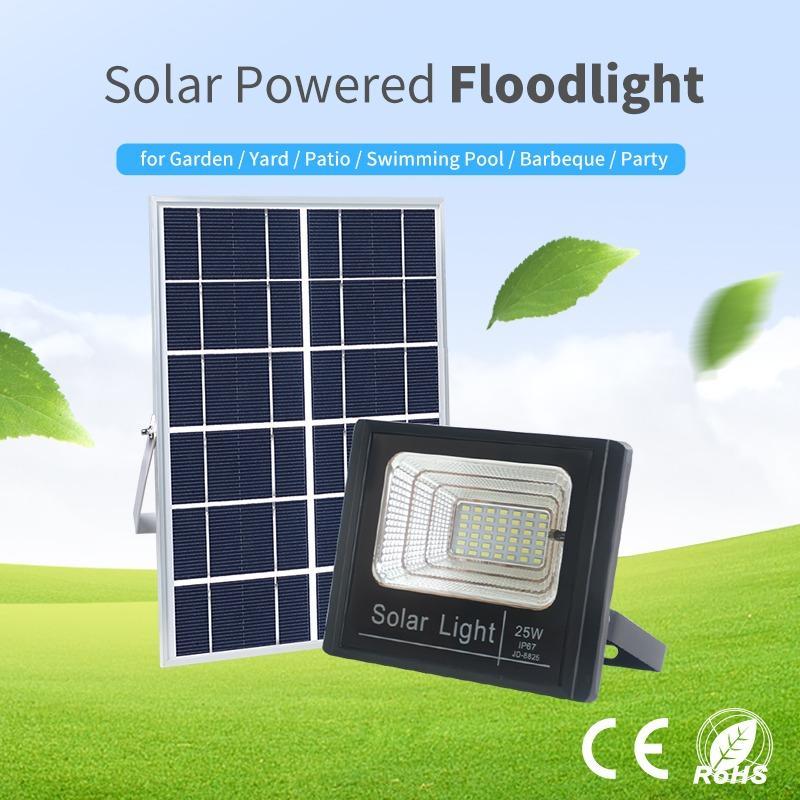 solar light+Solar cell 42 SMD / 25W+ Remote (White) JD-8825