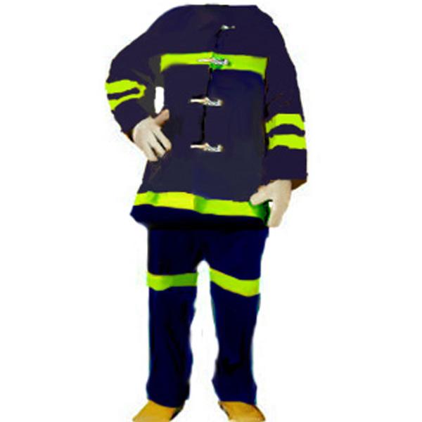 ชุดดับเพลิง เสื้อและกางเกง รุ่น FSL-01 สีกรมท่า ฟรีไซส์
