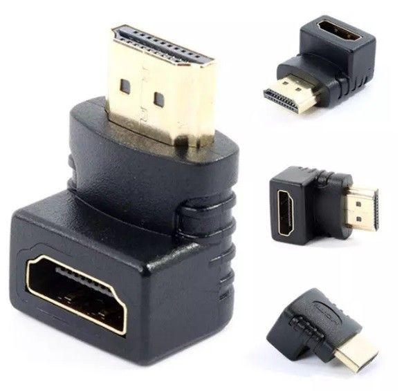 New 90 Degree Right Angle Angled HDMI Male to Female Adapter Connector Cable