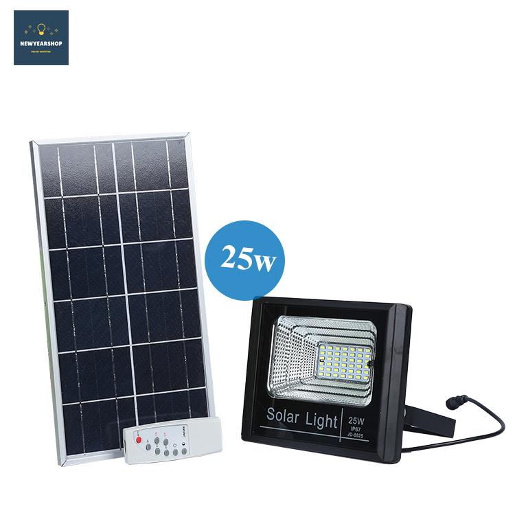 Newmart  Solar Light 25W สปอร์ตไลท์ จาก JD รุ่น JD-8825 แสงขาว Floodlight ฟลัดไลท์ Spot Light Solar cell 25 วัตต์