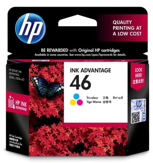 HP 46 Color Original Ink Cartridge ตลับหมึกแท้สี 