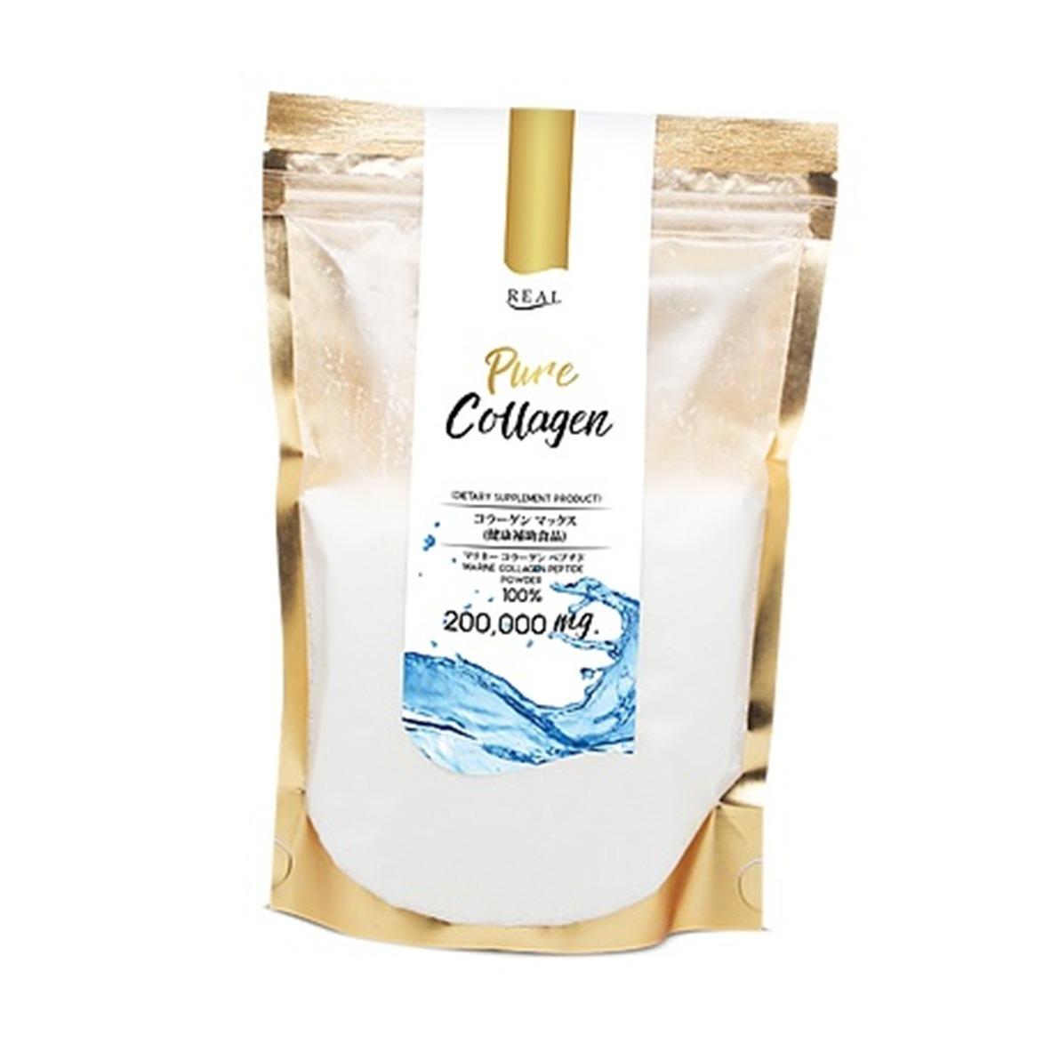 Real Elixir Pure Collagen 200,000mg   200 กรัม เรียล อิลิคเซอร์ เพียว คอลลาเจน แบบถุงเติมรีฟิล