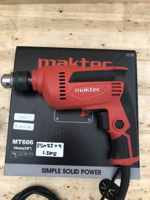 สว่านไฟฟ้า 3/8 นิ้ว 450 วัตต์ Electric Drill ยี่ห้อ Maktec รุ่น MT606