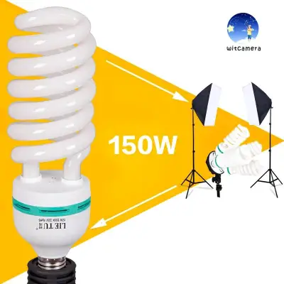 Light Bulb 150W 5500K E27 Continuous Lighting Day Light BulbWhite Light หลอดไฟ 150W 5500K E27 หลอดไฟเดย์ไลท์โคมไฟต่อเนื่องแสงสีขาว