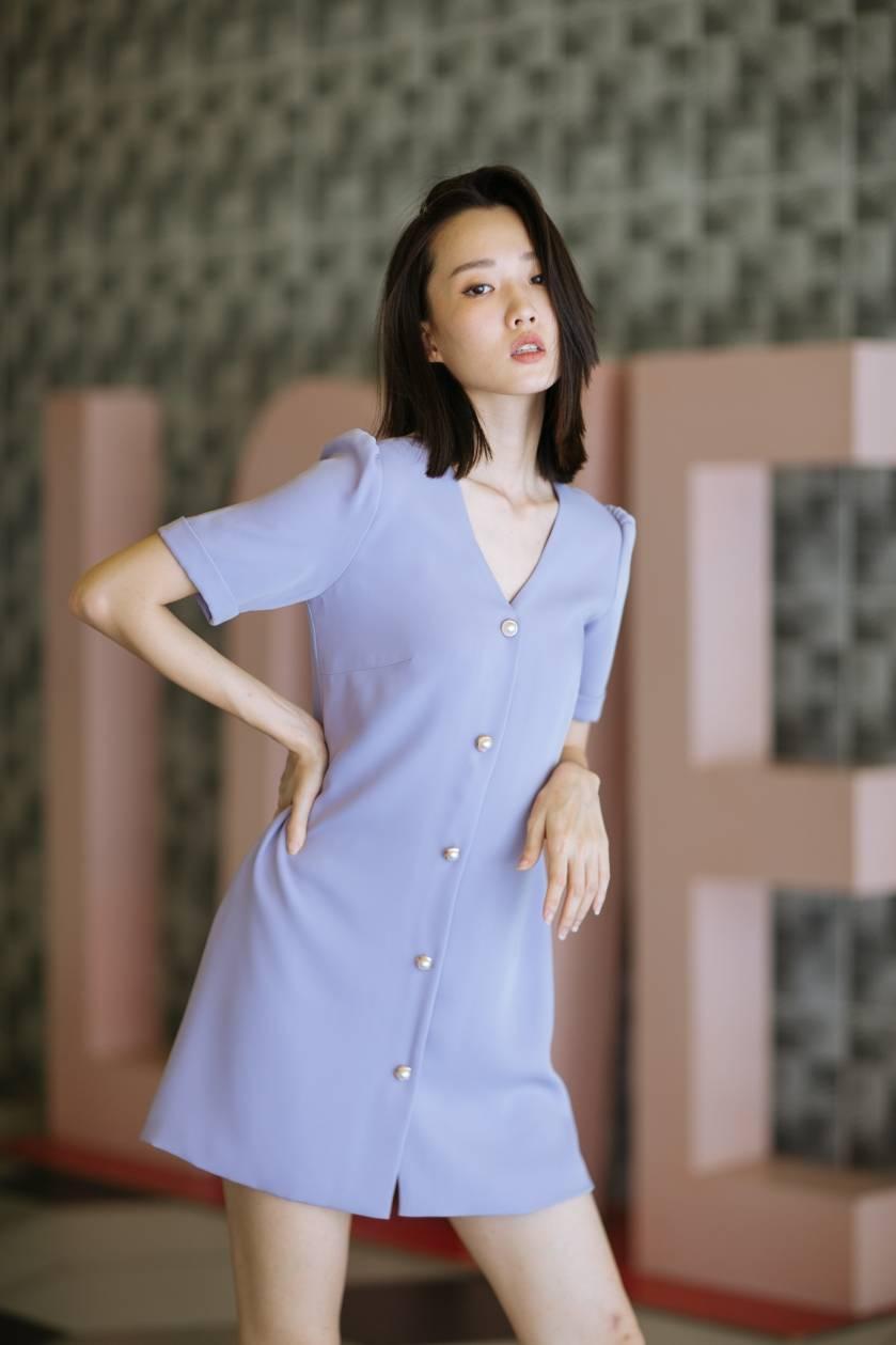 Mandarin Blue - MONA DRESS