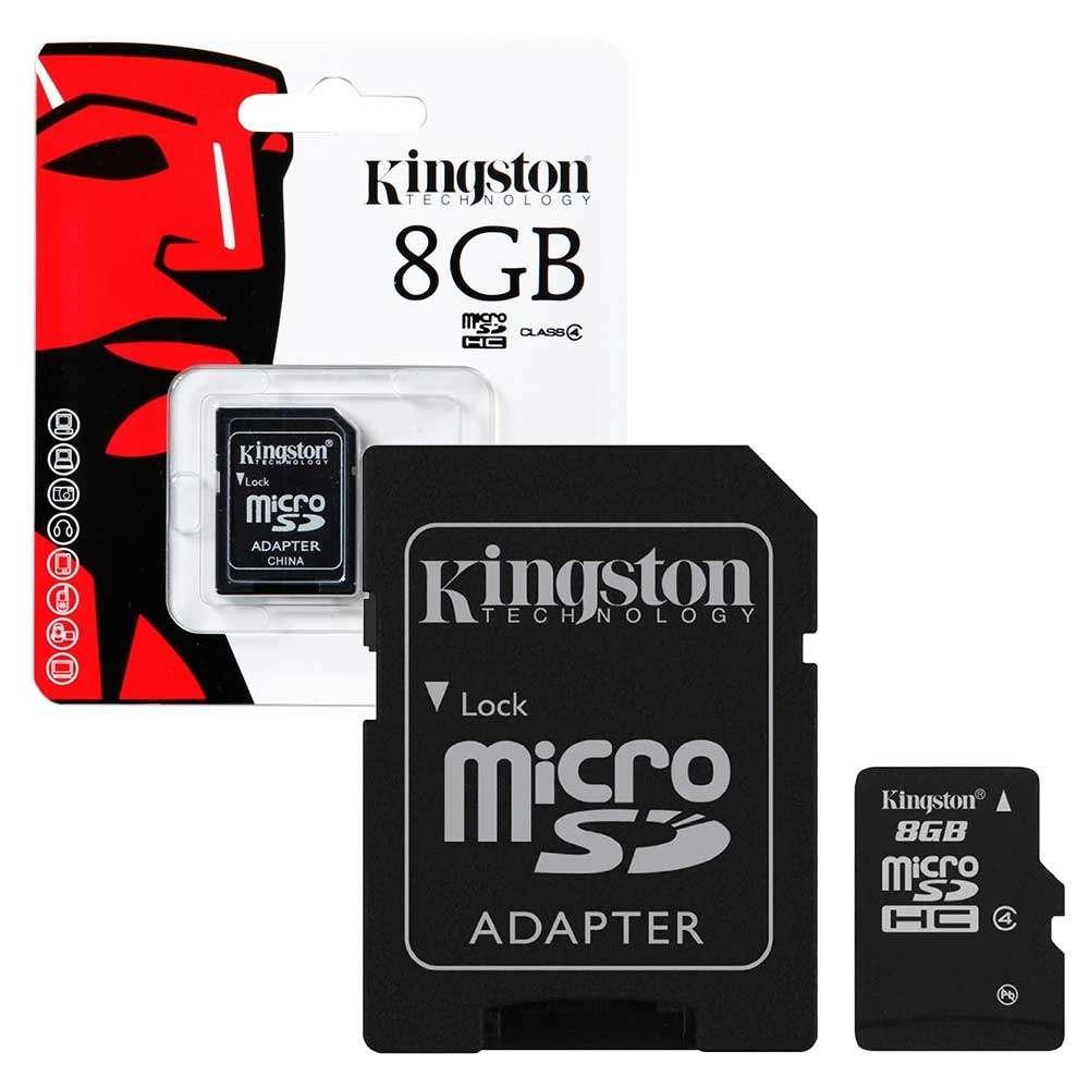 Kingston Memory Card Micro SDHC 8 GB Class 10 คิงส์ตัน เมมโมรี่การ์ด SD Card