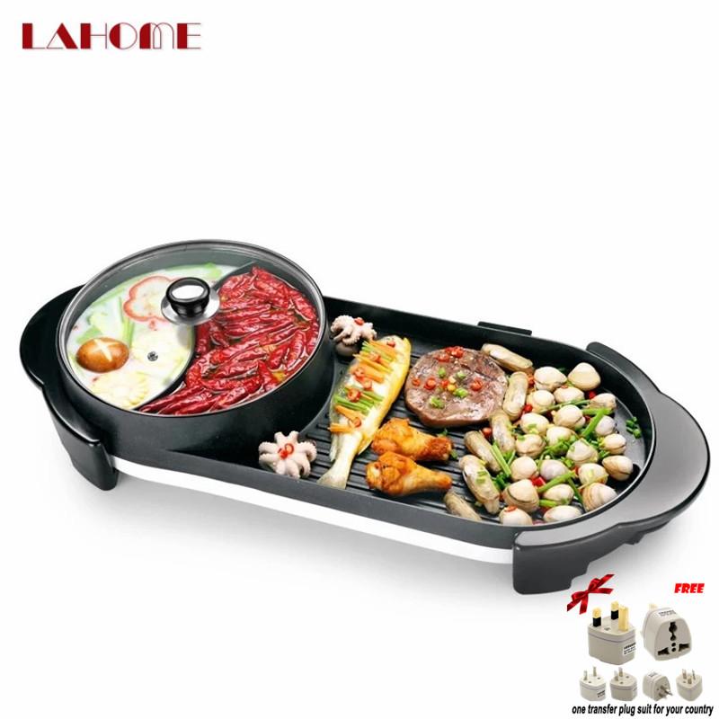 LAHOME MJ Household Electric Oven Smokeless Barbecue Stove Boiling 