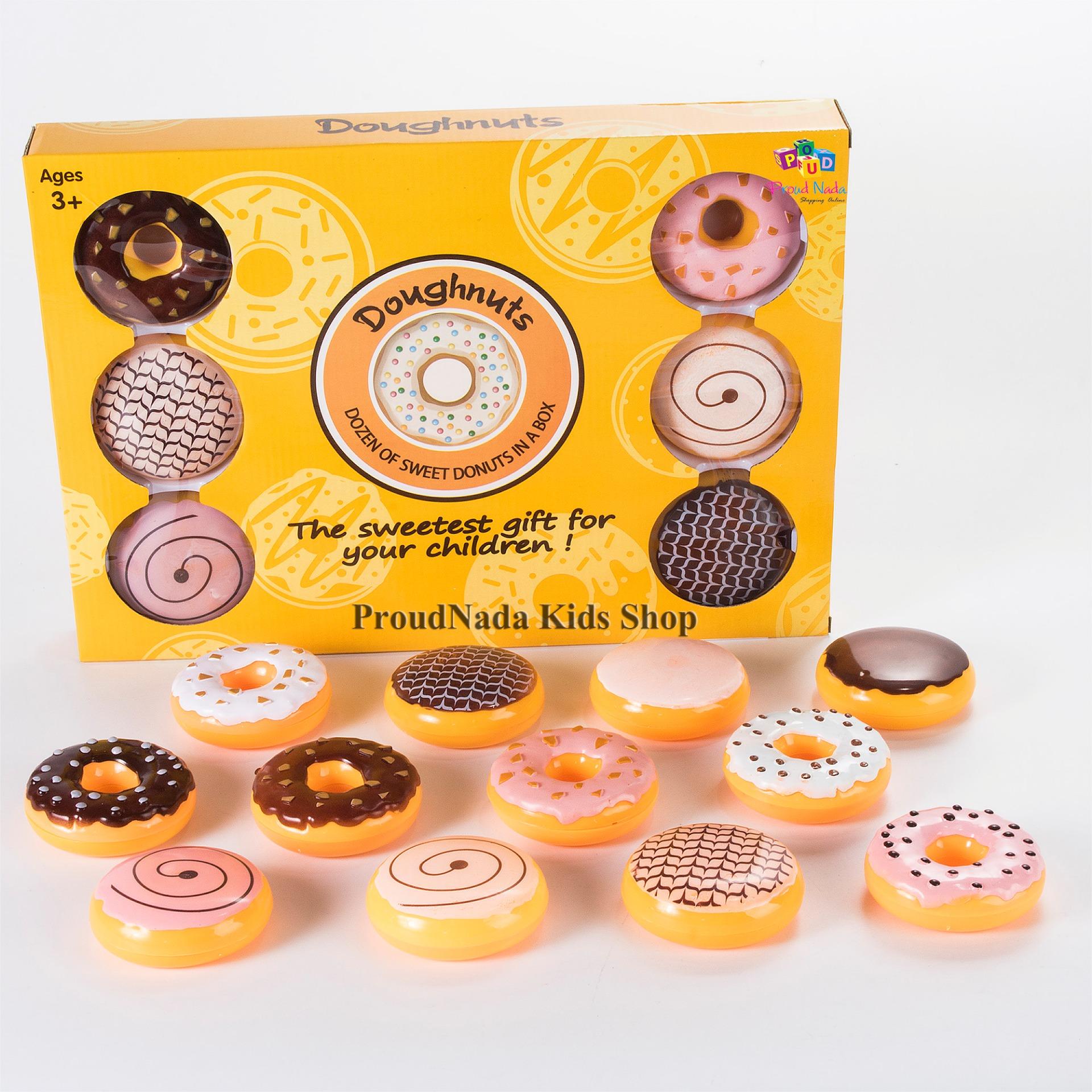 ProudNada Toys ของเล่นเด็กชุดโดนัท 12 ชิ้น Doughnuts NO9691AB