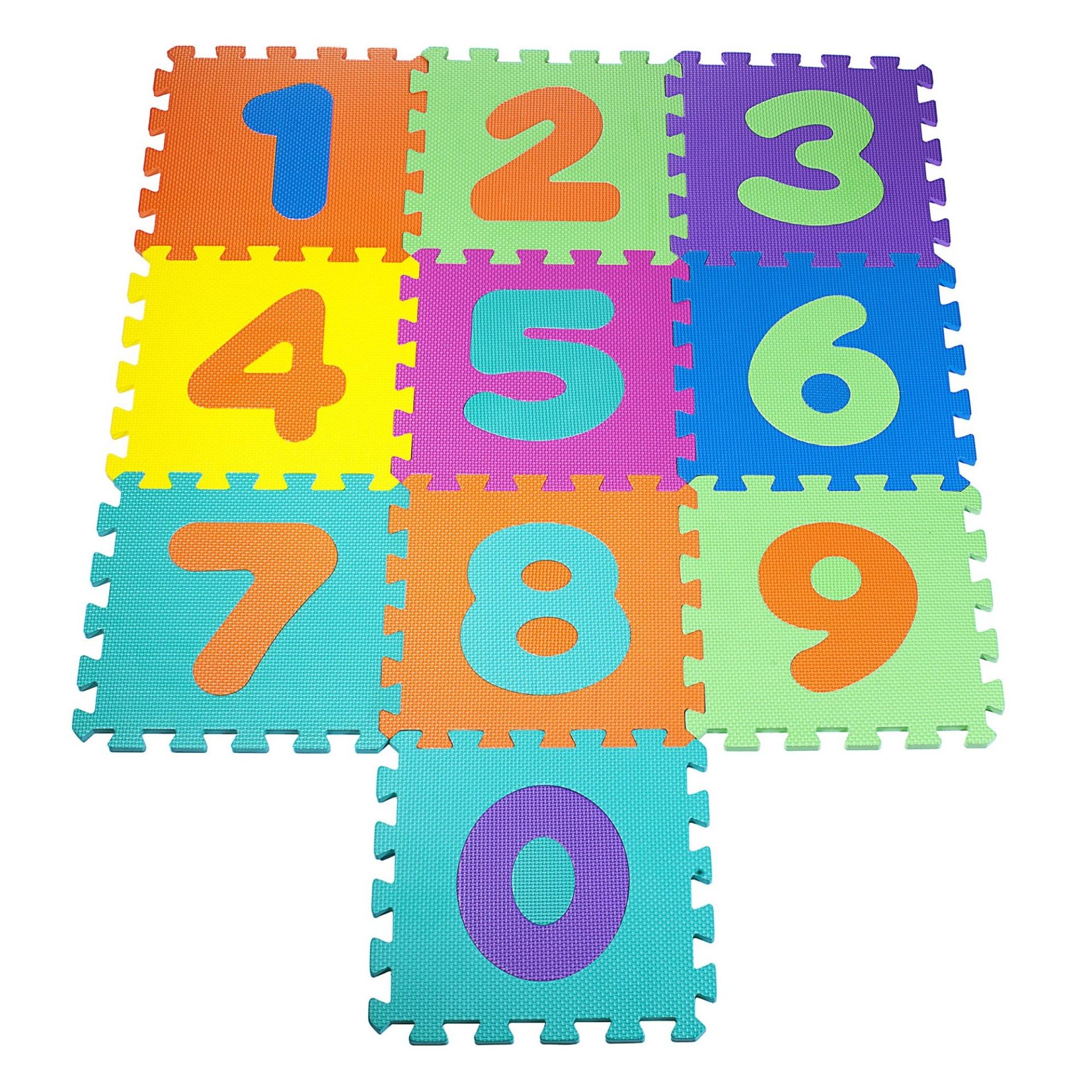 thetoy แผ่นรองคลาน เสื่อรองคลาน ตัวเลข 1-0 ขนาด 30*30 ซม. หนา 0.8 ซม. จำนวน 10 แผ่น ของเล่นเด็ก แผ่นรองคลาน