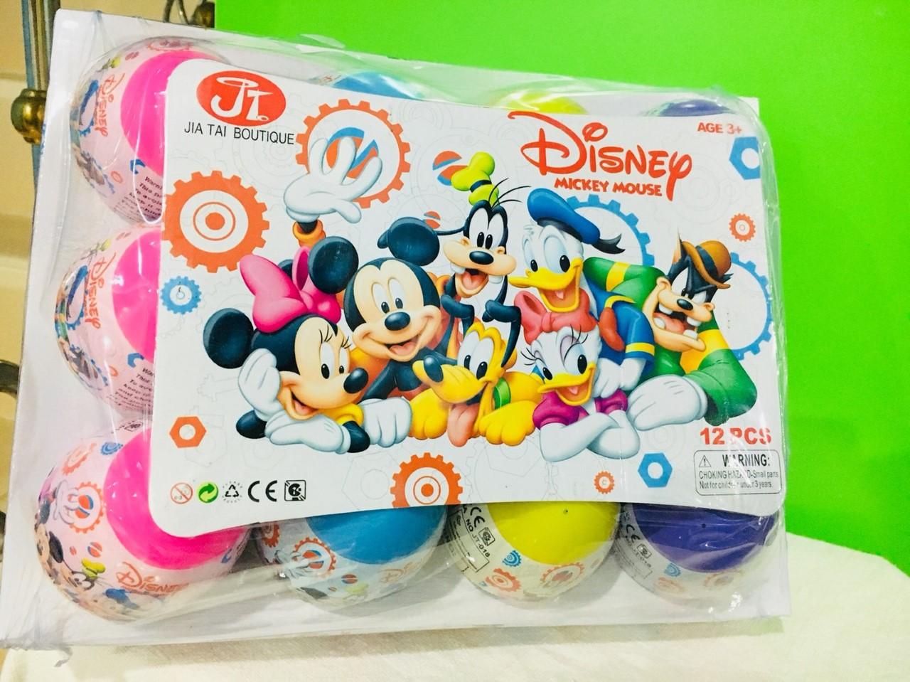 ไข่เซอร์ไพรส์มิกกี้เม้าส์ Mickey mouse egg surprise คละสี แพ็คละ 12 ใบ