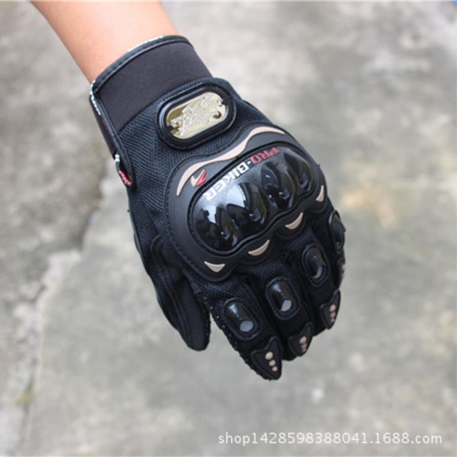 รถจักรยานยนต์ถุงมือถุงมือสระรถแข่งทั้งหมดหมายถึงการปิดถนนขี่รถจักรกึ่งนิ้วอัศวิน ถุงมือ ( XL )