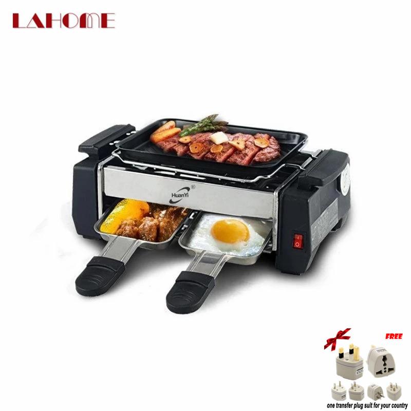 LAHOME HY9098 Ring Korean Art Household Smoke-free Couples Home Small Mini Students Teppanyaki Electric Burn Oven