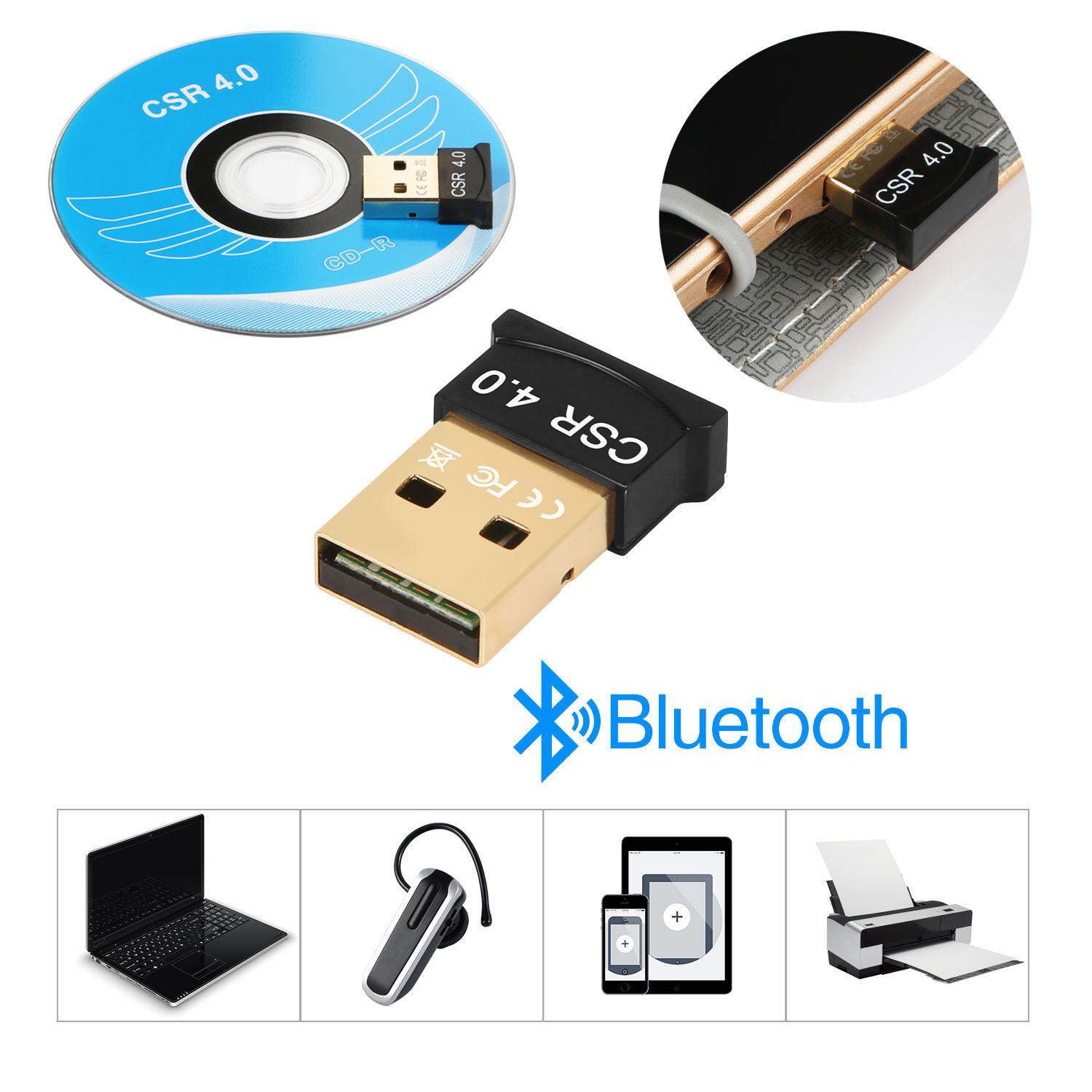 Mini USB Bluetooth 4.0 Adapter CSR Wireless Dongle EDR for PC Win7 8 10 Vista