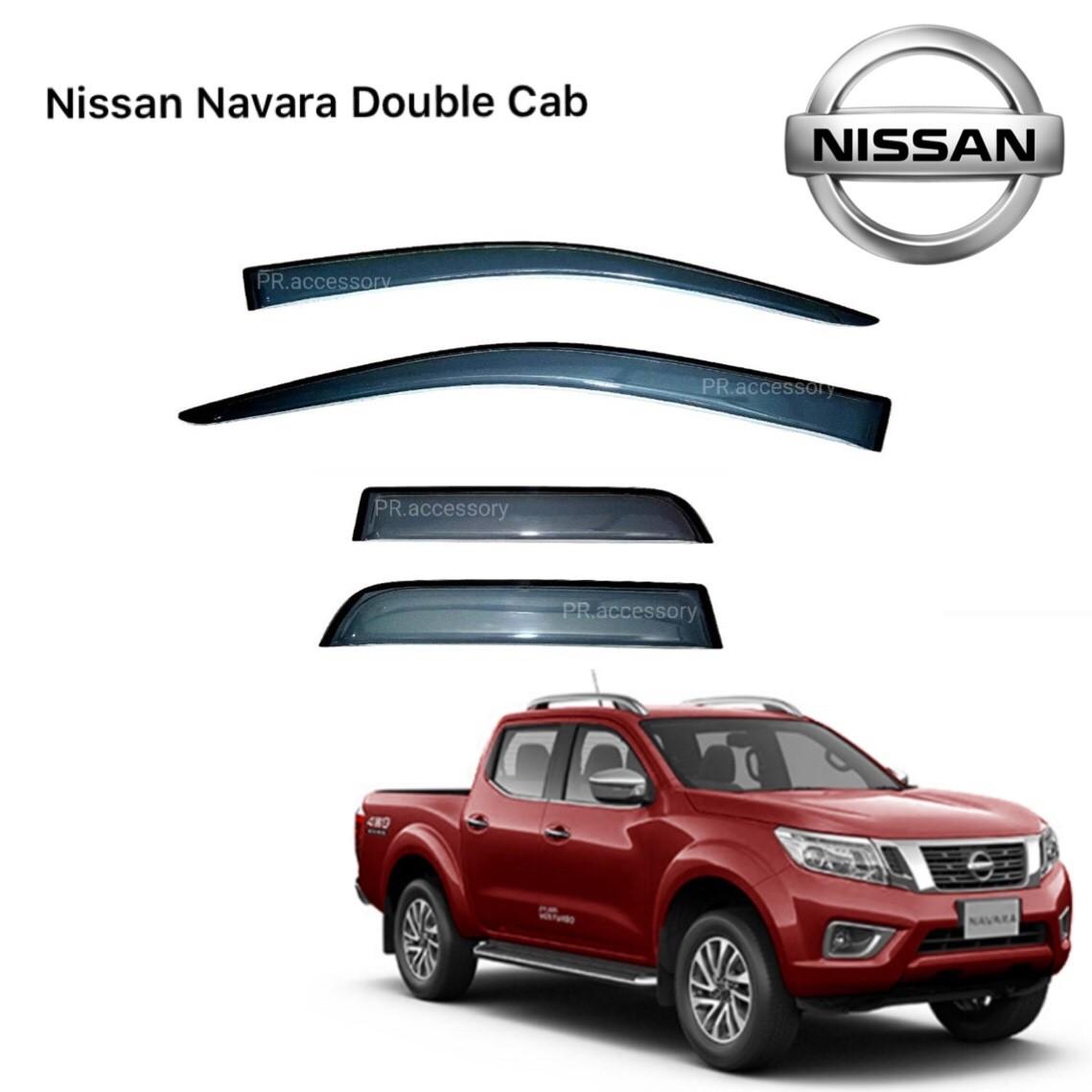 กันสาดรถยนต์ NISSAN NAVARA NP300 (4ประตู) ราคา 900 บาท*ส่งฟรี