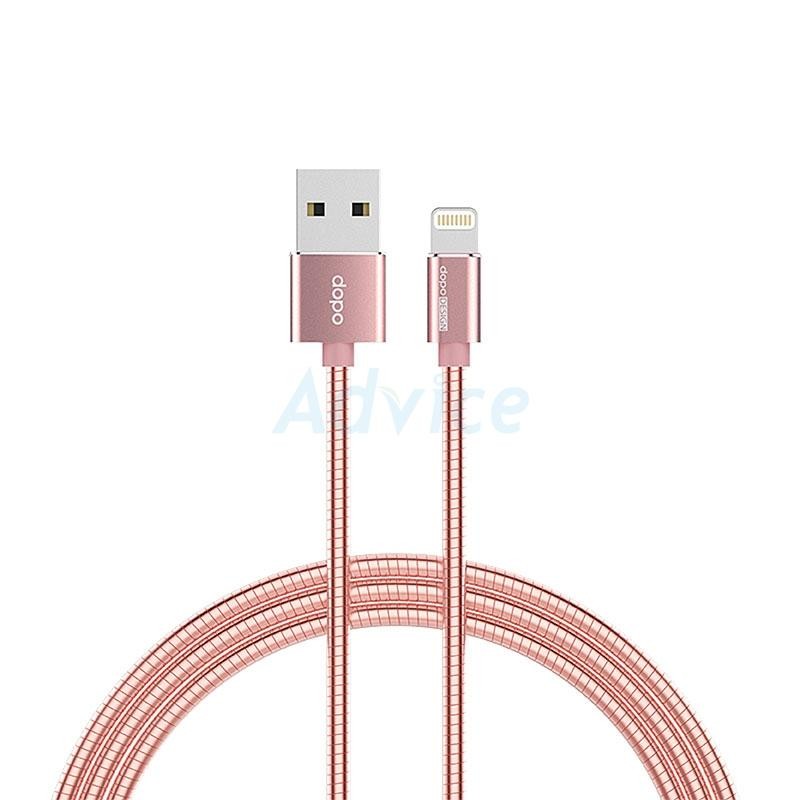 DOPO Cable Charger for iPhone (1M,Q5) สายชาร์จ Pink