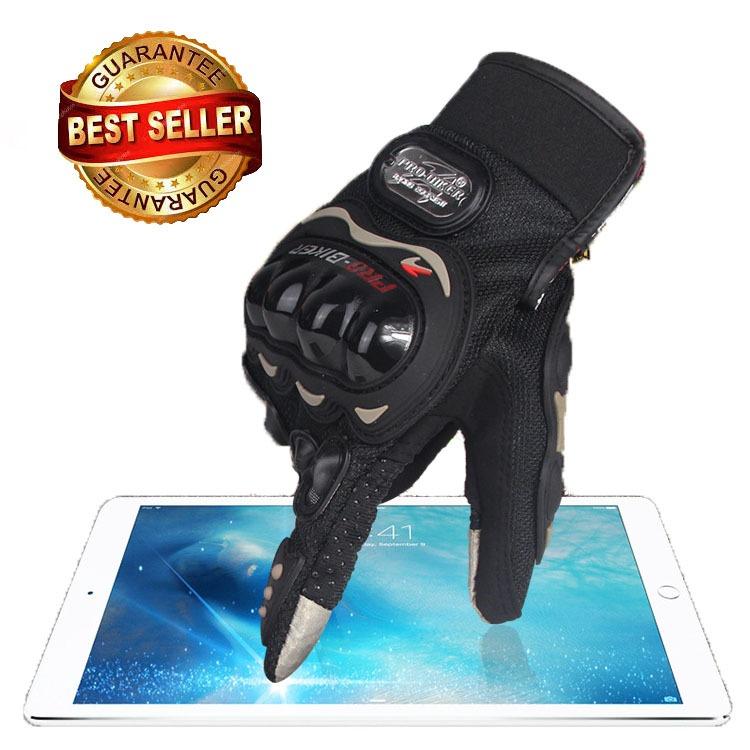 PROBIKER ถุงมือมอเตอร์ไซค์ รุ่นทัชสกรีน (สีดำ) มี3ไซส์ให้เลือก M / L / XL PROBIKER ถุงมือมอเตอร์ไซค์ รุ่นทัชสกรีน (สีดำ) มี3ไซส์ให้เลือก M / L / XL