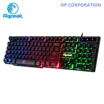 Razeak คีย์บอร์ดเกมส์มิ่ง Backlighted Gaming keyboard รุ่น RK-8165 Razeak คีย์บอร์ดเกมส์มิ่ง Backlighted Gaming keyboard รุ่น RK-8165
