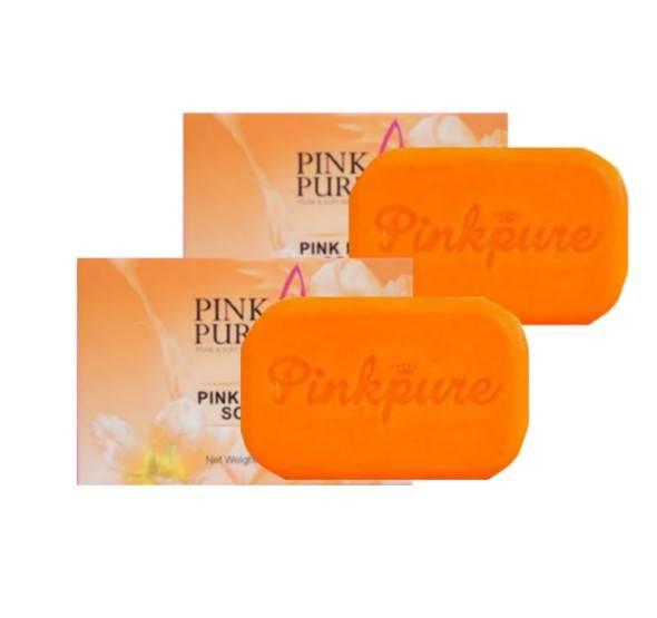 สบู่พิ้งเพียว Pink Pure Soap 100g ( 2 ก้อน )