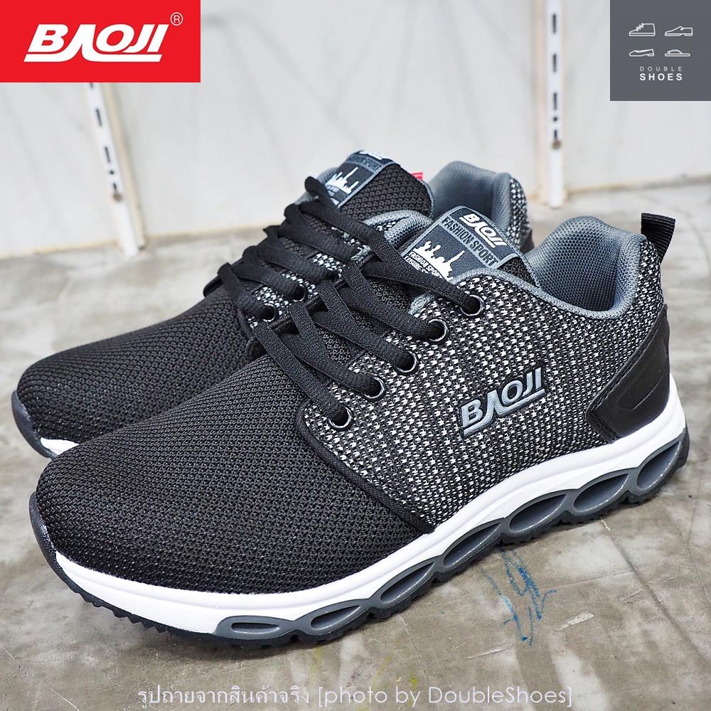 รองเท้าวิ่ง รองเท้าผ้าใบหญิง BAOJI รุ่น BJW314 สีดำ ไซส์ 37-41