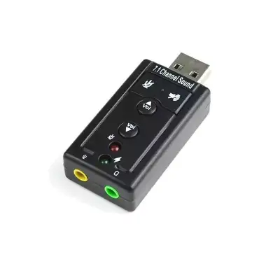 ใหม่ล่าสุด!!! USB 2.0 3D Virtual 12Mbps External 7.1 Channel Audio Sound Card Adapter