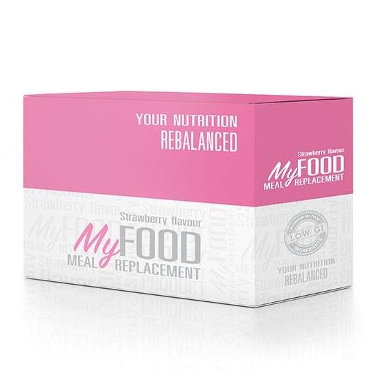 อาหารทดแทนมื้ออาหาร มายฟูด รสสตอเบอร์รี่ : My food meal replacement Strawberry