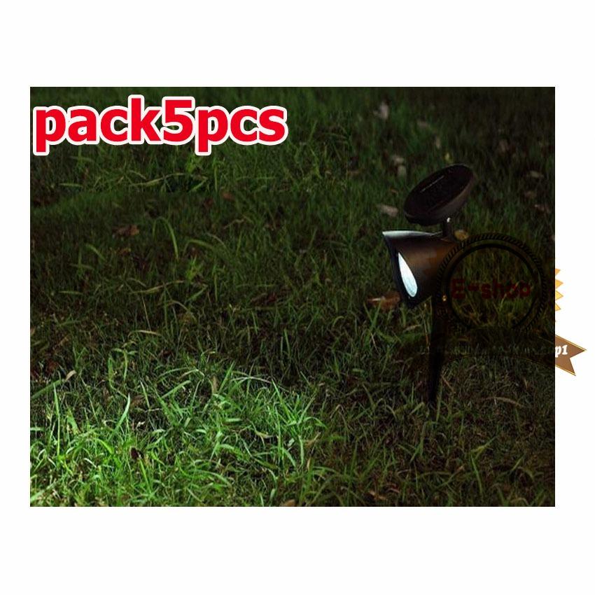 pack5pcs Solar light 4 LED ไฟปักสนาม