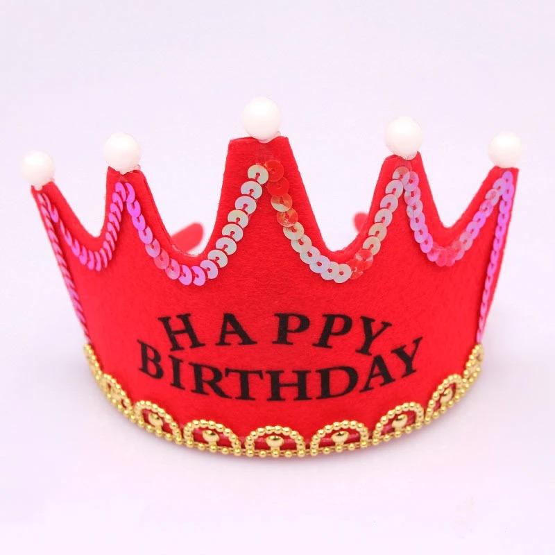 มงกุฎ LED สำหรับงานปาร์ตี้, Crown King Princess Birthday LED Party Hat