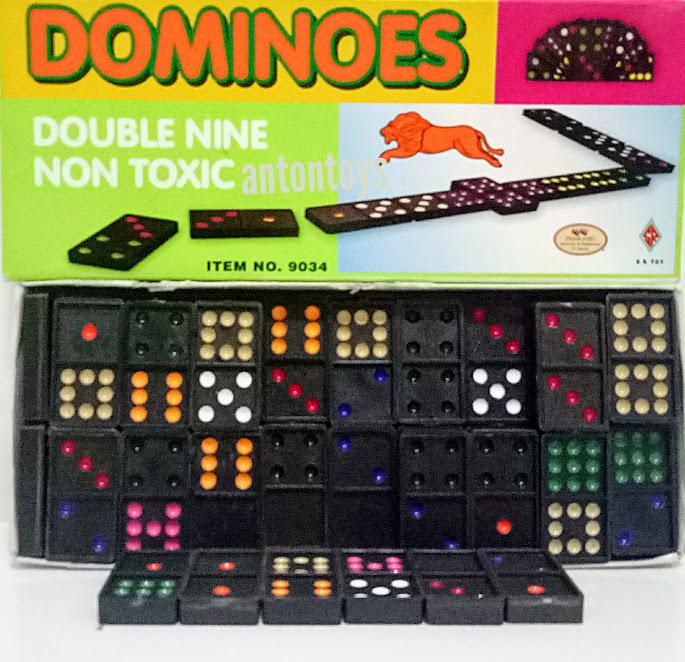 Toys เกมส์ โดมิโน่ กล่องใหญ่ 55 ตัว Domino