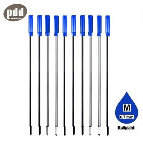 10 ชิ้น PDD ไส้ปากกาลูกลื่น Cross Style หมึกน้ำเงิน ดำ – 10 pcs Ballpoint Pen Refills Medium Point for Cross Style, Blue, Black Ink