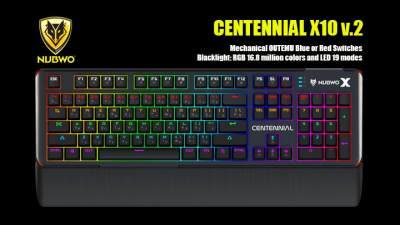 ดูภาพ คีย์บอร์ด NUBWO X-Series X10 Centennial V.2 CIY Switch Mechanical Gaming Keyboard <br/>เพิ่มเติม คีย์บอร์ด NUBWO X-Series X10 Centennial V.2 CIY Switch Mechanical Gaming Keyboard