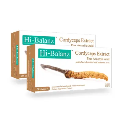 Hi-Balanz Cordyceps Extract ไฮบาลานซ์ ถังเช่า ถั่งเช่า ถั่งเฉ้า x 2 กล่อง