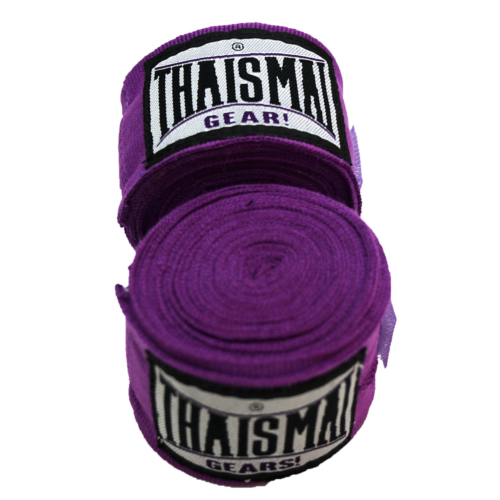 THAISMAI ผ้าพันมือซ้อมมวย Hand Wraps HW-7003 4.5 M.Long (Purple)