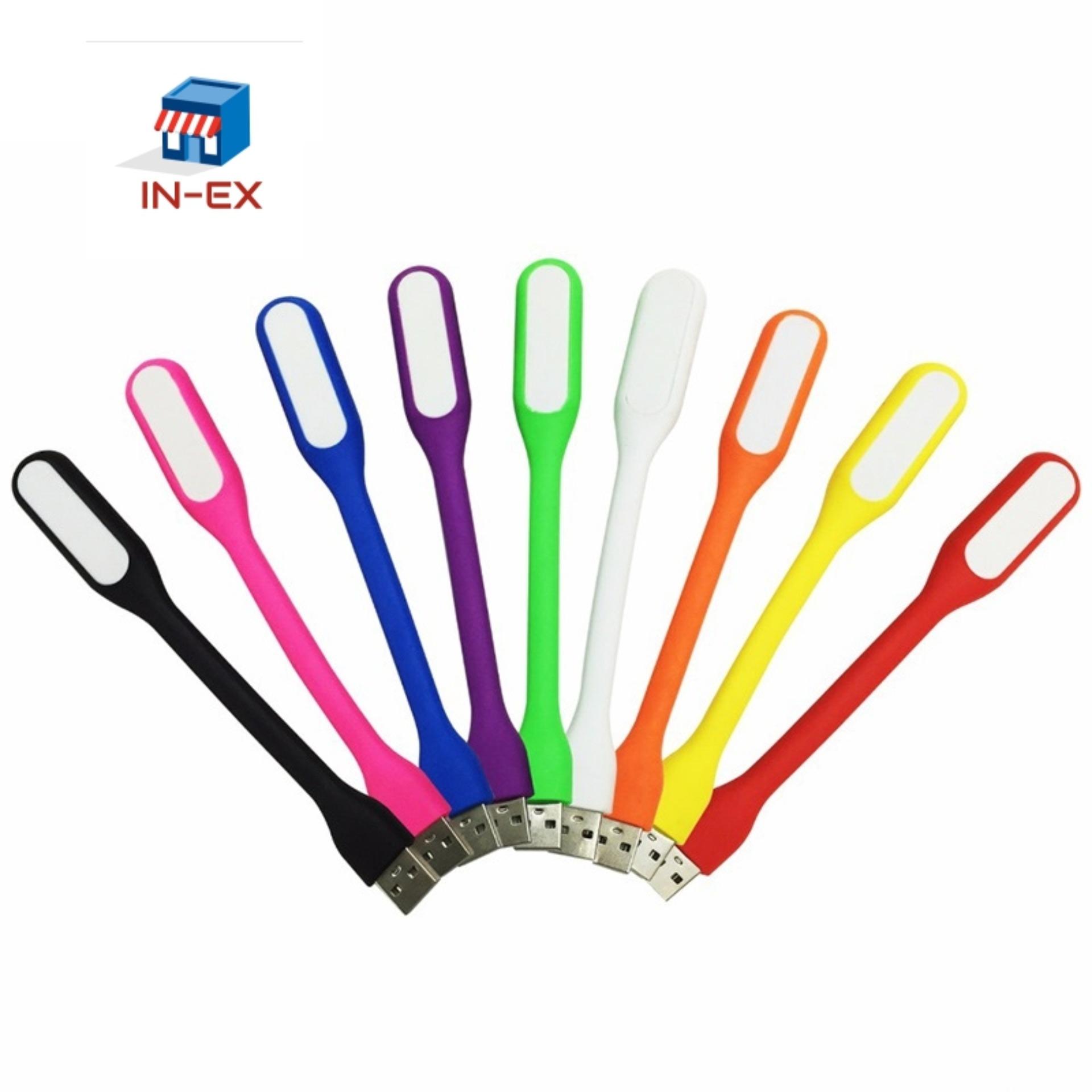 INEX 5 ชิ้น 50 บาท ไฟ USB หลอดไฟ LED USB 5V  แบบพกพา LED Portable Lamp (คละสี)