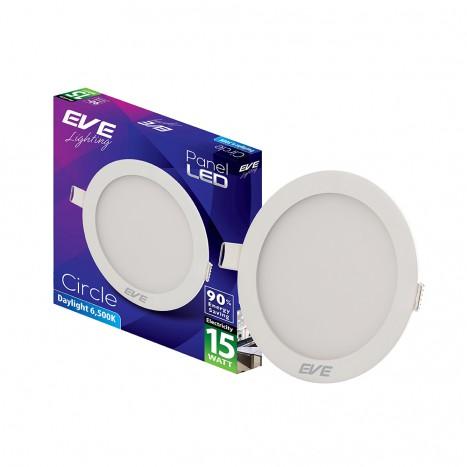 ดาวไลท์แอลอีดี LED EVE 15W หน้ากลม ขอบอลูมิเนียม แสงขาว 2อัน