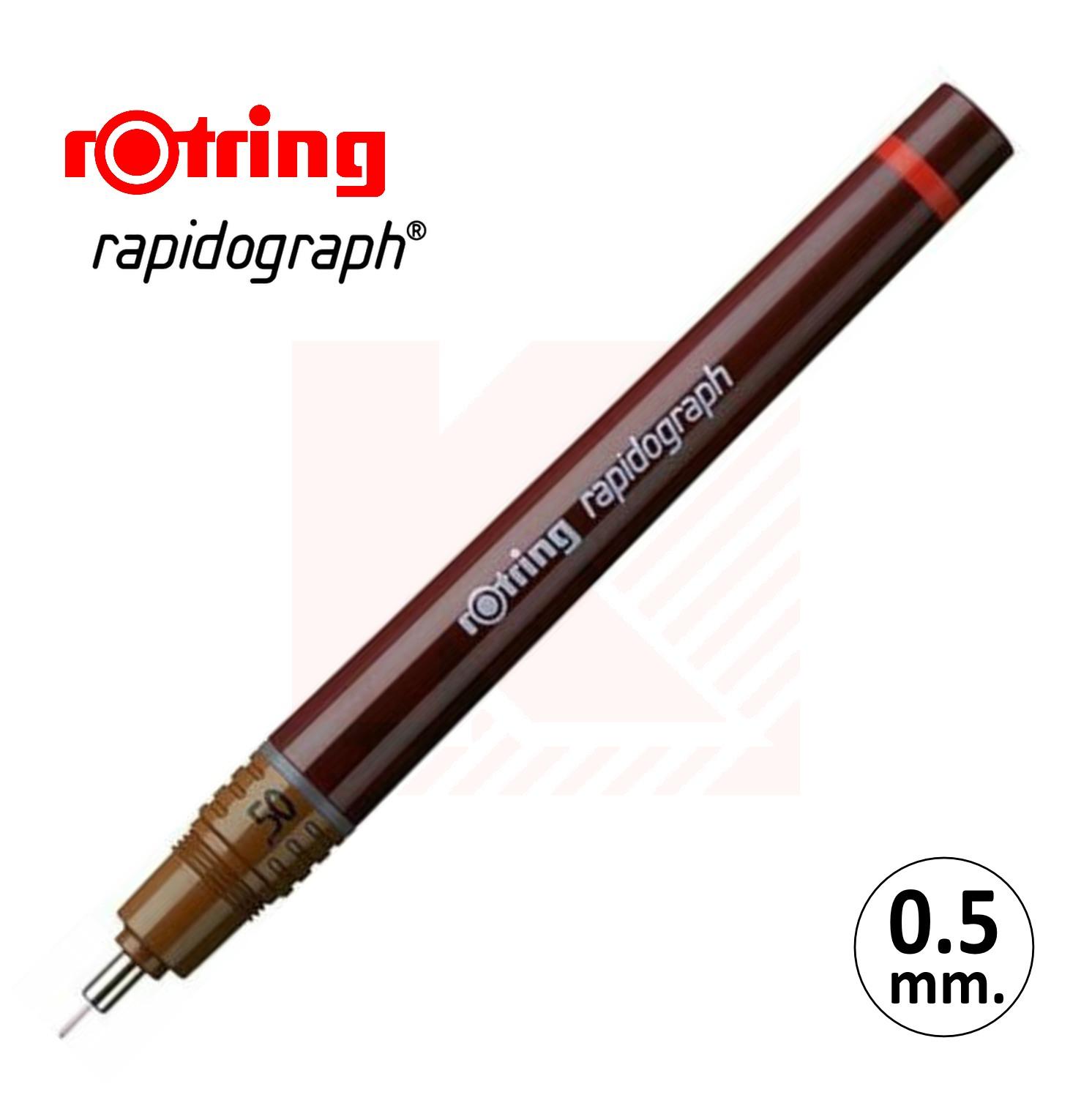 ปากกาเขียนแบบ Rotring Rapidograph ขนาด 0.5 มม.