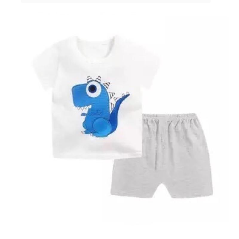 ❤️sale! Baby ชุดนอน เซต 2 ชิ้น เสื้อ+กางเกงขาสั้น ใส่สบายเนื้อผ้า Cotton 9เดือน- 4ปี